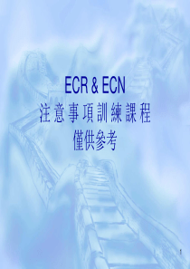 ECR& ECN注意事项教材