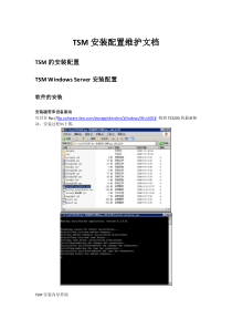 TSM安装配置维护文档