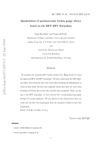 Quantization of spontaneously broken gauge theory 