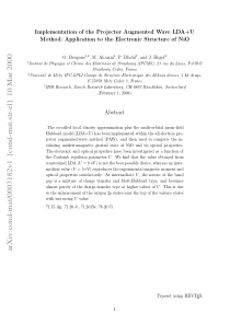 Implementation of the Projector Augmented Wave LDA