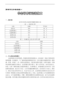 议论文写作训练系列_高考作文升格训练(议论性散文)