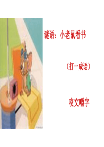 咬文嚼字 正式课件