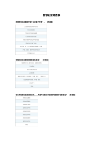 智慧社区调查表