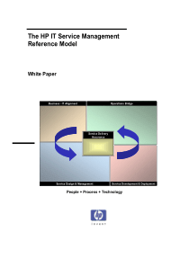 HP IT服务管理模型参考
