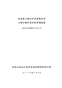 评估案例3-038铜矿采矿权评估报告