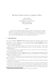 The role of relativization in complexity theory