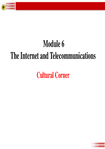 外研版必修1Module 6 Cultural Corner