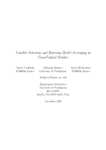 Variable selection and Bayesian model averaging in