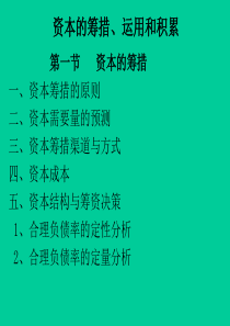 资本的筹措、运用和积累(2)