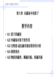 《原子物理学》(褚圣麟)第六章 磁场中的原子