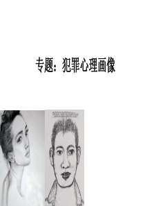 专题：犯罪心理画像