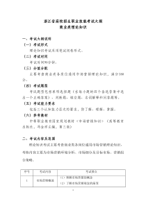 浙江省高校招生职业技能考试大纲商业类