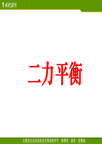 12.6二力平衡(方案三)