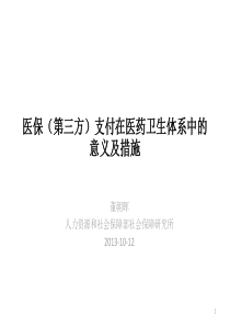 第三方支付的意义20131012