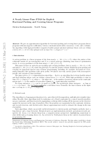 A Nearly Linear Time PTAS for Explicit Fractional 