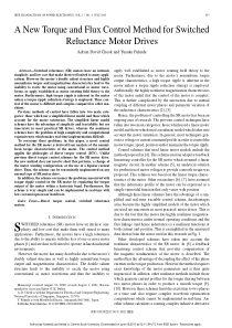 A new torque and flux control method for switched 