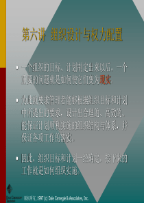 第八讲 组织设计与权力配置