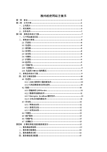 柳州政府网站方案书