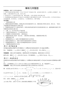 高考数学专题：解析几何新题型的解题技巧