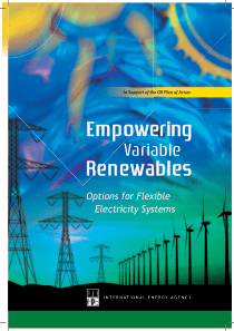 Empowering Variable Renewables - Options for Flexi