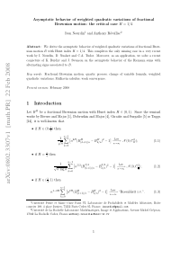 Asymptotic behavior of weighted quadratic variatio