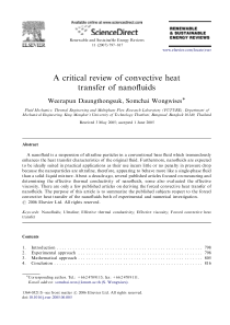 a critical review of convective heat transfer of n