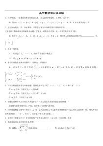 高中数学所有知识点(高考复习方法技巧)