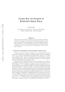 Cosmic Ray Acceleration at Relativistic Shock Wave