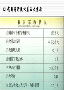 高一《政治生活》学习课件：第七课(3)我国的宗教政策