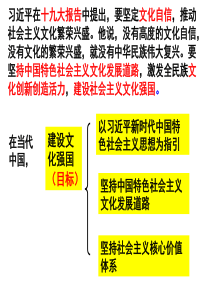 高二政治 文化生活 第九课第一框建设社会主义文化强国 2018年最新版