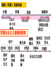 一轮复习苏联社会主义建设的经验和教训