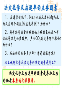 高中化学系列课件选修4―22影响化学反应速率的因素新