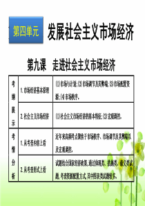 走进社会主义市场经济 一轮复习