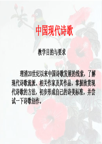 中国现代诗歌流派