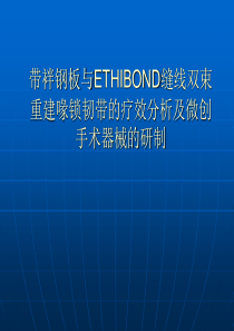 带袢钢板与ETHIBOND缝线双束1