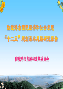 防城港市国民经济和社会发展十二五规划基本思路研究报告