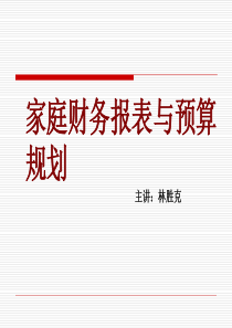 4家庭财务报表与预算规划