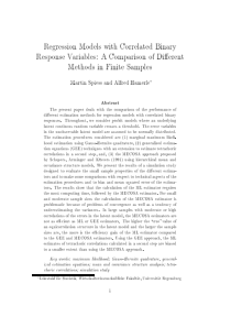 Regression models with correlated binary response 