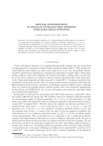 Regular approximations of singular Sturm-Liouville