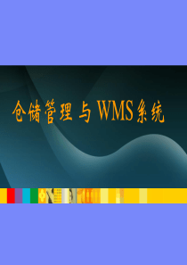 物流企业仓储管理与WMS系统模板