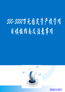 500-5000万元投资项目填报指南