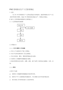 PVC管材生产工艺管理规程