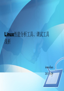 linux性能分析工具、调试工具 浅析