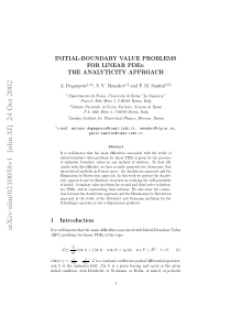 Initial-boundary value problems for linear PDEs th