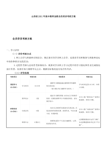 山西省2011年高中教师远程全员培训考核方案