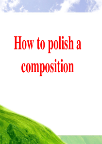 How to polish a composition-22