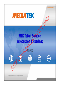 (MTK Tablet Roadmap)MTK Tablet Roadmap Introductio