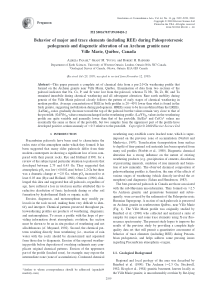 (Panahi)Behavior of major and trace elements (incl