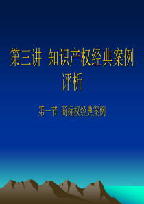 第三讲2知识产权经典案例评析