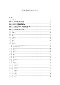 各种家具木材介绍